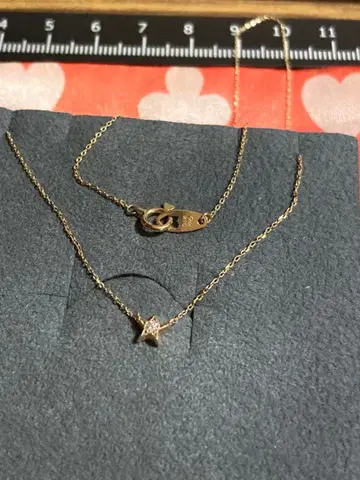 K10 스타 주얼리 골드 별 모양 펜던트 목걸이