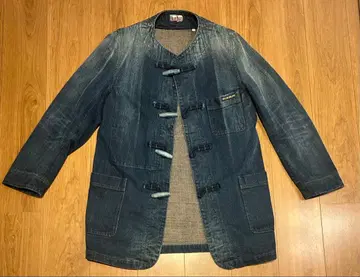 BLUE BLU 노카라 데님 자켓 차이나 더플 코트 평치 참고