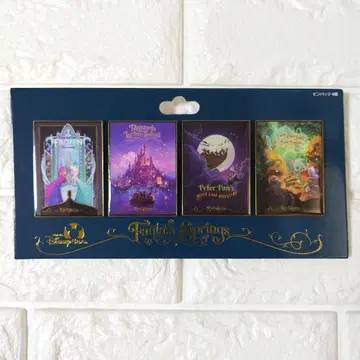 판타지 스프링스 핀 배지 안나 라푼젤 피터팬 세트
