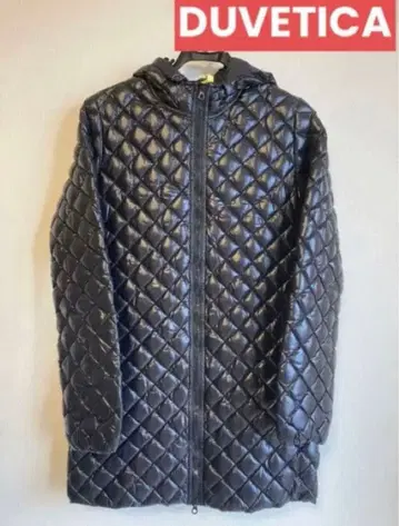 듀베티카 아카 퀼팅 코트 여성용 L 사이즈 상당 블랙