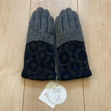 터치스크린 대응 장갑 그레이 네이비