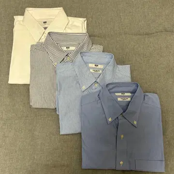 UNIQLO 슈퍼 슬림핏 셔츠 4개 세트 M