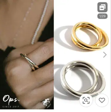 OPS 실버 925 레이어드 반지 13호