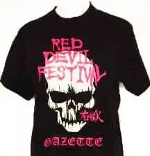 the GazettE 티셔츠 가제트 우욕 2003년 다카다노바바 지역