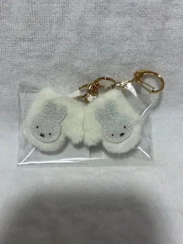 미피 미니 퍼 손뜨개질 장갑 키링