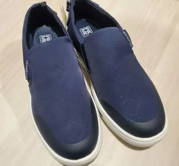 MICHEL KLEIN 네이비 방수 슬립온 24.5