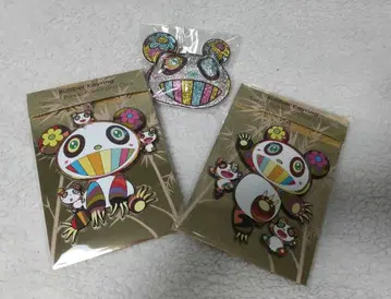 신상 팬더 세트 무라카미 다카시 큐빅 & 러버 키링 카이카이키키