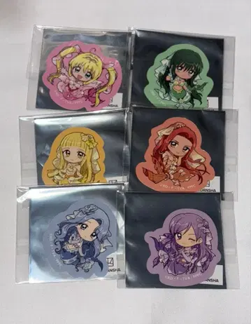 핫케이지마 시 파라다이스 한정판 피치 피치 스티커 6개 세트