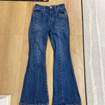 AZUL by MOUSSY 부츠컷 데님 S 다크 블루