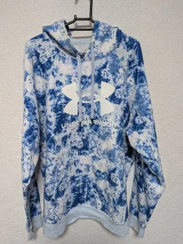 UNDER ARMOUR 언더아머 타이다이 패턴 후드티 블루 XL