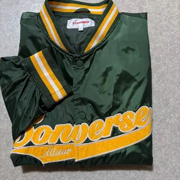 Converse 나일론 자켓 L 사이즈 다크 그린