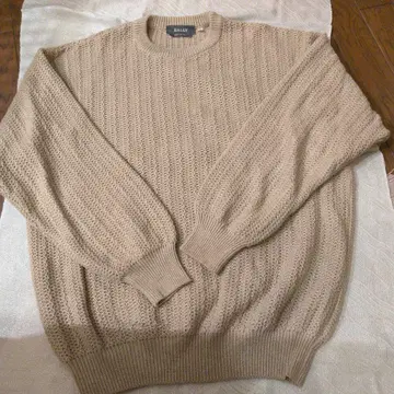 남성용 BALLY 베이지 니트 스웨터 S 사이즈