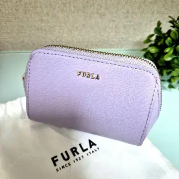 FURLA 라벤더 가죽 파우치