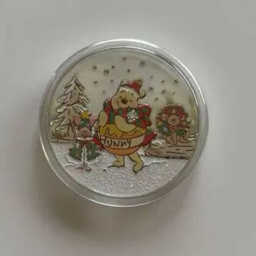 홍콩 디즈니랜드 메달 푸우 크리스마스