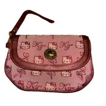 산리오 헬로키티 핸드 파우치 레드 2007년