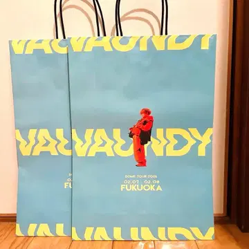 바운디 종이 봉투 쇼핑백 텐진 지하가 한정판 2개