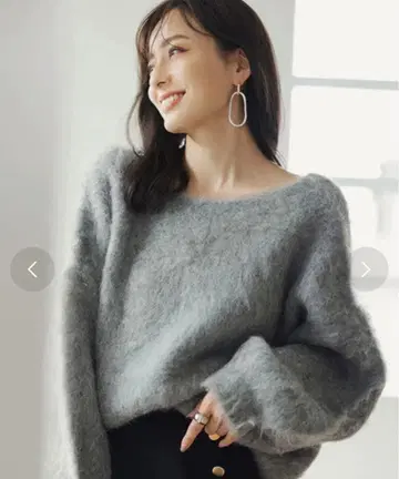 anuans 2way 알파카 혼방 니트 풀오버 아뉴앙스 나카무라 아사미