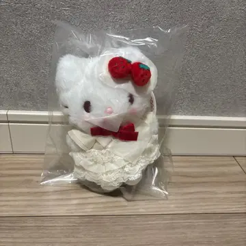 키티 쇼트 케이크 마스코트 봉제 인형 참