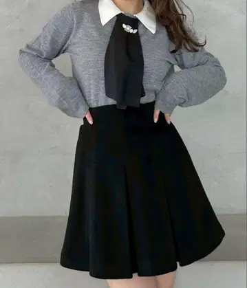 SNIDEL 허리 리브 플리츠 미니 스커트 1