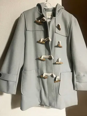 더플 코트 후드 부착 민트 그린