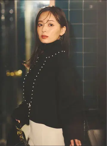 anuans 펄 디자인 니트 가디건