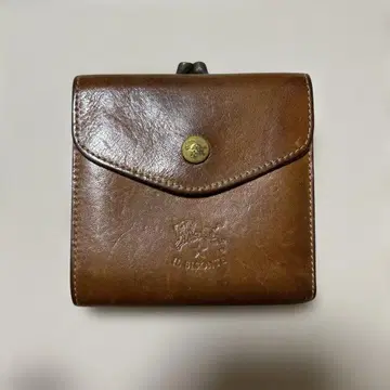 IL BISONTE 브라운 접이식 지갑