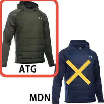 언더아머 스와케트 MTR3410 MD/M 사이즈 카키 남성용