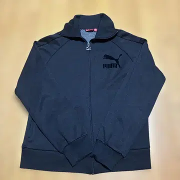 PUMA 올 블랙 T7 트랙 자켓 저지 L