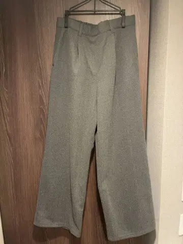 그레이 와이드 팬츠