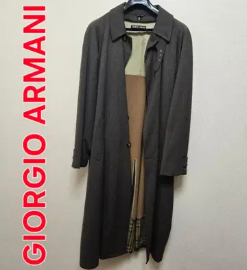 Giorgio Armani 스텐카라 코트 다크 브라운