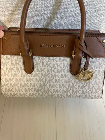 Michael Kors 토트백 화이트/브라운