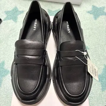 LEPSIM 블랙 로퍼 스니커즈 L size