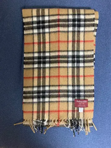 Joshua Ellis 조슈아 에리스 캐시미어 100% 체크 무늬 머플러