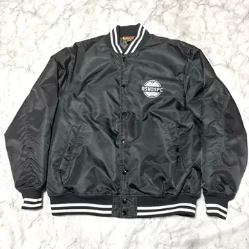 RSNDSPC 바시티 자켓 블랙