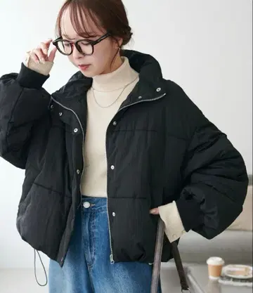 DISCOAT 충전솜 숏 블루종