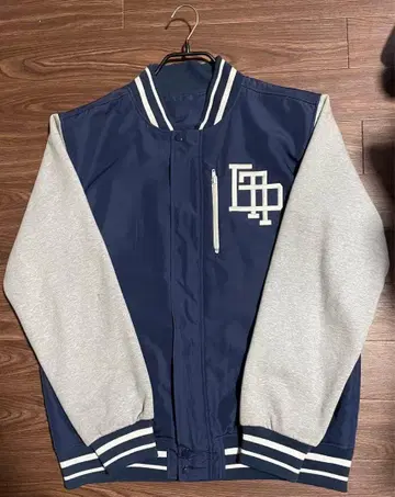 바시티 자켓 남성용 블루 네이비 봄 가을 겨울 아우터 지퍼 척