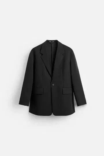 ZARA 릴랙스핏 수트 블레이저 블랙