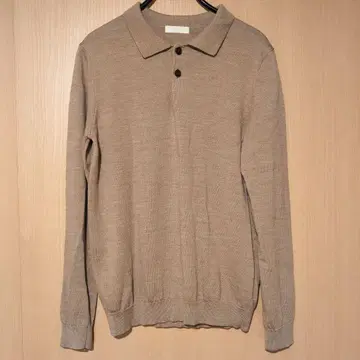 [ niuhans ] 슈퍼 엑스트라 파인 울 폴로 니트