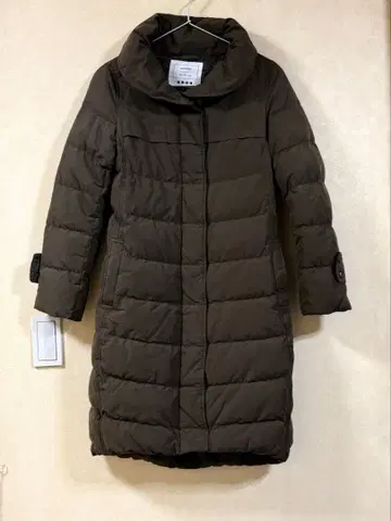 PLST 플라스테 다운 롱 코트 카키 사이즈 2