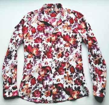 TORNADO MART/토네이도 마트/긴팔 셔츠 L/장미/로즈 디자인