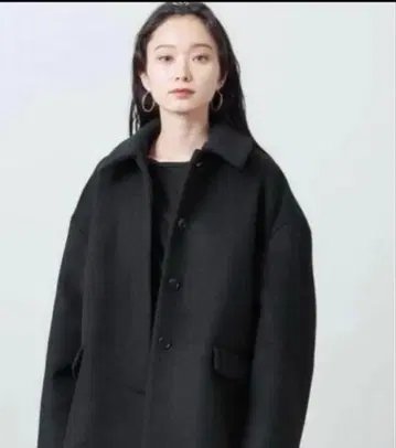 MARW UNITEDARROWS 코쿤 코트 블랙