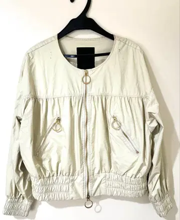 타트라스 자켓 블루종 베이지 크림