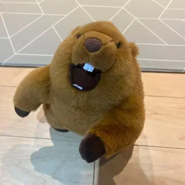 분노의 마모트 싸움 음성 봉제 인형