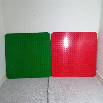 LEGO 레고 듀플로 기초판 38 x 38 2장 세트 빨간색 그린