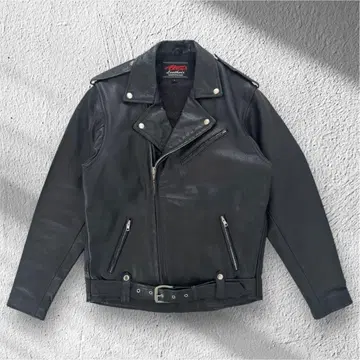 ROOKIE 루키 가죽 자켓 더블 라이더스 블랙 L 가죽 점퍼