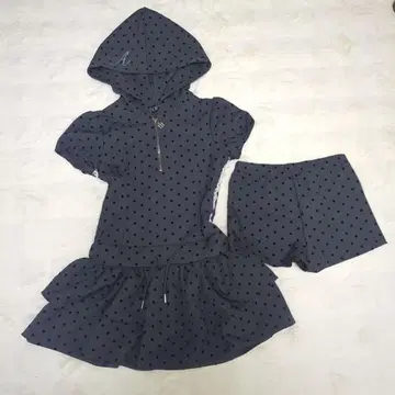 andwang double frill mini dress gray dot