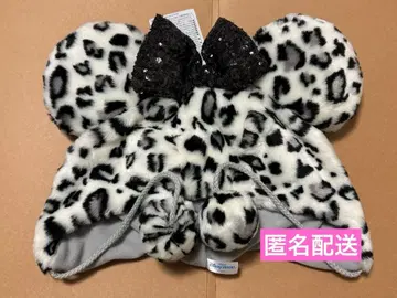 [ 새상품 ] 팬캡 미니 레오파드 무늬 화이트