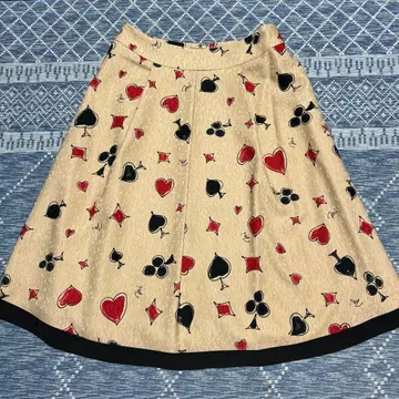 M'S GRACY 트럼프 무늬 미디 스커트 40