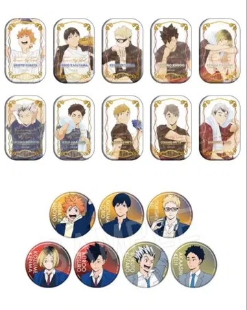 하이큐 세븐넷 스퀘어 캔뱃지 토큐 카게야마 츠키시마 쿠로오 코즈메