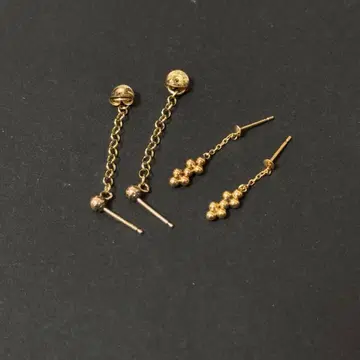 금? 묶음 판매, 귀걸이 2개